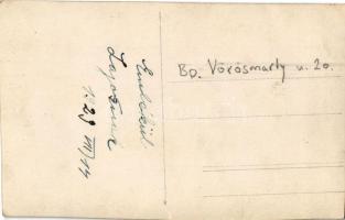 1929 Budapest VII. Máyer József úri és hölgy fodrász és borbély üzlete. Vörösmarty utca 29. photo (v...