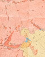 1977 Szurdokpüspöki Földtani és Észlelési térkép 1:10 000, 2 db, 70x100 cm