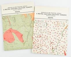 1979 Szuha Földtani és Észlelési térképe 1:10 000, 2 db, 70x100 cm