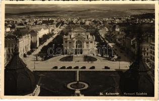 Kolozsvár, Cluj; Nemzeti színház / theatre + 1940 Kolozsvár visszatért So. Stpl.