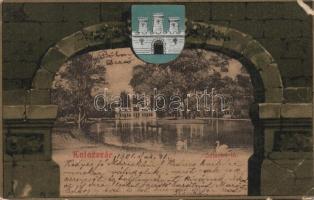 Kolozsvár Park lake litho (EB)