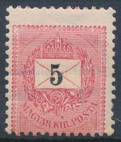 1889 5kr elfogazva / shifted perforation