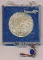 DN "Budapest Hilton" Ag emlékérem, jelzett, plombált ÁPV dísztokban (12,58/0.640/32mm) T:P...