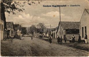 1919 Nagybátony (Bátonyterenye), utca részlet (fl)