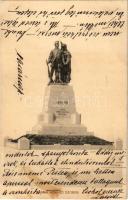 1906 Kassa, Kosice; Honvéd szobor / Hungarian military monument (fl)