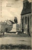 1906 Kassa, Kosice; Honvéd szobor. Nyulászi Béla kiadása / Hungarian military monument (EK)