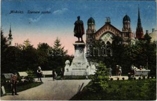 1920 Miskolc, Szemere szobor, zsinagóga. Orosz Ferenc kiadása (kis szakadás / small tear)