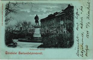 1899 (Vorläufer) Székesfehérvár, Vörösmarty szobor. Klökner Péter kiadása (EK)