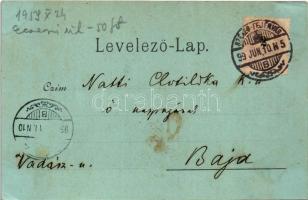 1899 (Vorläufer) Székesfehérvár, Vörösmarty szobor. Klökner Péter kiadása (EK)