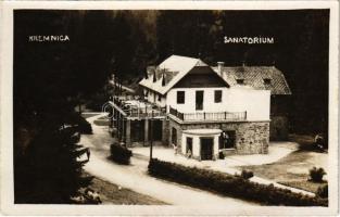 Körmöcbánya, Kremnitz, Kremnica; Szanatórium / sanatorium. photo (kis szakadás / small tear)
