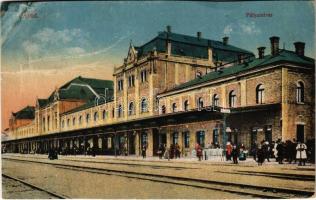 Arad, Pályaudvar, vasútállomás / railway station (vágott / cut)