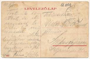 1911 Ada Kaleh, Török kávéház, férfiak vízipipával / Turkish café, men with hookah (EM)