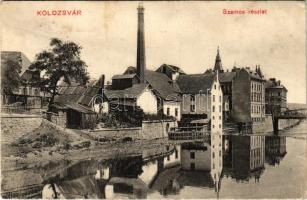 1911 Kolozsvár, Cluj; Szamos részlet, malom. Ujhelyi és Boros kiadása / Somes riverside, mill (EK)