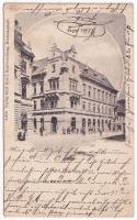 1901 Nagyszeben, Hermannstadt, Sibiu; Römischer Kaiser (Római császár) szálloda, divatterem, üzlet. Karl Graef kiadása / hotel, fashion shop (ázott / wet damage)