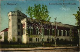 1926 Temesvár, Timisoara; Cazarma Pionerilor (Castelul Hunyadi) / Utászlaktanya (Hunyadi kastély) / Romanian military pioneers barracks, castle (fl)