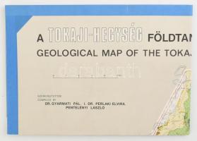 1976 Tokaji Hegység Földtani térképe, 80x100 cm