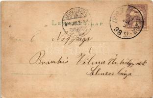 1900 Szliács, Sliac; Kápolna, fürdő vendégek / chapel, spa guests. photo (fl)