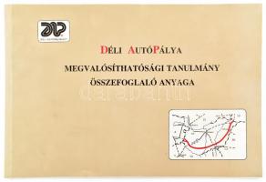 1991 Déli autópálya megvalósíthatósági tanulmány összefoglaló anyaga.