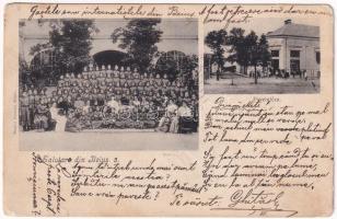 1911 Belényes, Beius; Pavel utca, leány iskola. Matics Ferenc kiadása / street, girl school (EK)