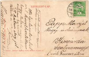 1911 Munkács, Mukacheve, Mukachevo, Mukacevo; Városi gyalogsági laktanya. W.L. Bp. 5671. 1911-13. / ...