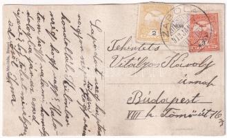 1912 Zabola, Zabala; Posta, távirda és távbeszélő hivatal. Adler fényirda / post, telegraph and tele...