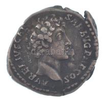 Római Birodalom / Róma / Marcus Aurelius (Antoninus Pius alatt) 140-144. Denár Ag (3,25g) T:XF repedés, kitörés / Roman Empire / Rome / Marcus Aurelius (under Antoninus Pius) 140-144. Denarius Ag AVRELIVS CAESAR AVG PII F COS / [PI]ETAS AVG (3,25g) C:XF cracks RIC III 424