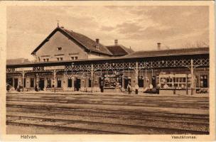 1931 Hatvan, vasútállomás. Kiadja Karinger K.