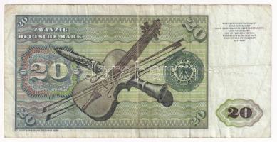 Német Szövetségi Köztársaság 1980. 20M T:F Federal Republic Germany 1980. 20 Mark C:F Krause P#20