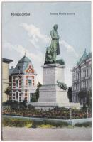 Rimaszombat, Rimavská Sobota; Tompa Mihály szobor. Ifj. Rábely Miklós kiadása / statue (ázott / wet damage)