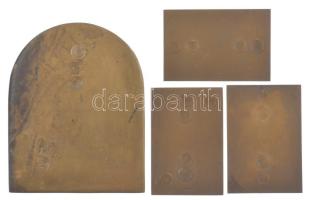 1934. "Pilota Picnic - Magyar Touring Club Budapest 1934" egyoldalas bronz plakett. Szign....