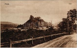 Fülek, Filakovo; vár. Vasúti levelezőlapárusítás 4163. / hrad / castle