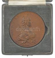 Ausztria ~1915. Mária Terézia / Mária Terézia-emlékmű bronz emlékérem, Kriegsfürsorgeamt 1914-1916 gyártói dísztokban. Szign.: Anton Scharff (64mm) T:AU patina, karc, a tok kissé sérült, viseltes /  Austria ~1915. Maria Theresia / Maria Theresia monument in Vienna bronze commemorative medallion in Kriegsfürsorgeamt 1914-1916 decorative case. Sign.: Anton Scharff (64mm) C:AU patina, scratch, worn case