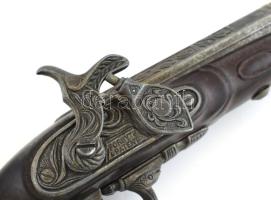 Forsyth antik pisztoly, igényes gyűjtői replika. 35 cm