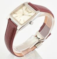 Longines Tank férfi karóra, mechanikus, 30x33mm, acél tok, pontos, számlapon kis korrózió,