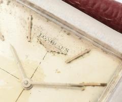 Longines Tank férfi karóra, mechanikus, 30x33mm, acél tok, pontos, számlapon kis korrózió,