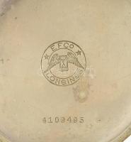 Longines acéltokos, duplafedeles zsebóra, jelzett, nem működik, hiányos. d: 50 mm