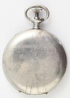 Longines acéltokos, duplafedeles zsebóra, jelzett, nem működik, hiányos. d: 50 mm