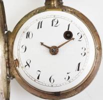 Ezüst (Ag) tokos spindlis zsebóra, nem működik, d: 50mm, bruttó: 104g