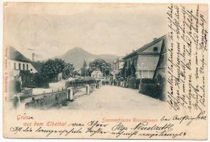 1900 Velké Brezno, Grosspriesen, Großpriesen; Sommerfrische / street view, spa (r)