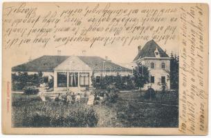 1907 Radácsszentimre, Radatice; Sárszentimre, Klobusiczky kastély / castle in Meretice (EK)