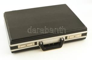 Szovjet aktatáska, benne dupla teleszkópos antenna erősítő, négy személyes kotyogó kávéfőző, jó álla...