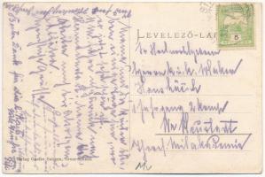 1916 Nagysink, Gross-Schenk, Cincul Mare, Cincu; Marktgasse und evang. Kirche / Fő utca, evangélikus...