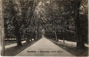 Keszthely, Balatonhoz vezető sétány. Gál Testvérek kiadása