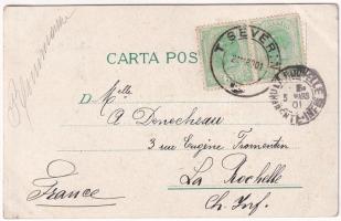 1901 Turnu Severin, Szörényvár; Vamele, Vederea Cheului, Liceul Trajan / customs office, school, por...
