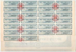 Franciaország / Párizs 1930. "Credit Foncier Franco-Bulgare" ingatlan hitel részvénye 100F...