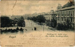 Szeged, Széchenyi tér keleti része. Kiadja Schmidt Edgar (kopott sarkak / worn corners)