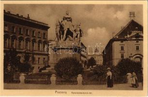 Pozsony, Pressburg, Bratislava; Koronázási domb tér, Mária Terézia szobor / statue, monument