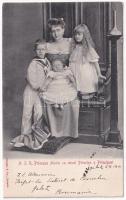 1901 A.S.R. Princesa Maria cu micul Principe s Principesi / Marie of Romania and her children