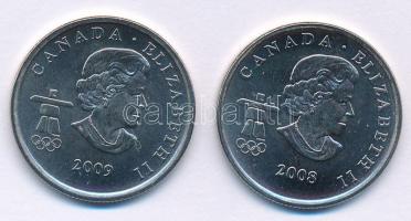 Kanada 2008-2009. 25c "Vancouveri Olimpia" (2xklf) T:AU Canada 2008-2009. 25 Cents "V...