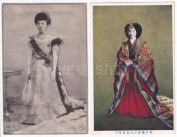 2 db RÉGI képeslap: Japán császárnők / 2 pre-1945 postcards: Japanese empresses